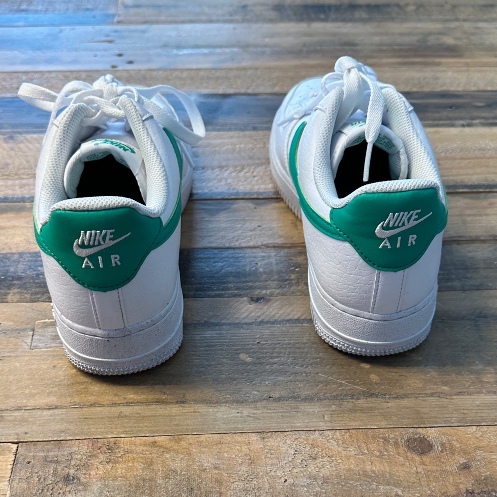 Nike Women's White and Green Athletic Shoes - Picture 5 of 5